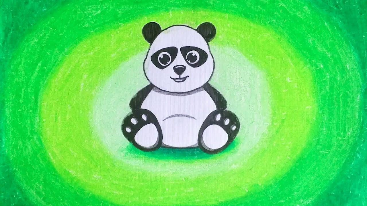 Detail Menggambar Panda Lucu Nomer 31