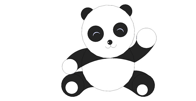 Detail Menggambar Panda Lucu Nomer 40