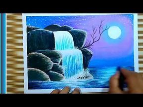 Detail Menggambar Pemandangan Air Terjun Nomer 28
