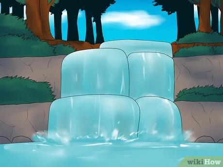 Detail Menggambar Pemandangan Air Terjun Nomer 32