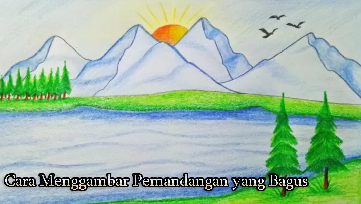 Detail Menggambar Pemandangan Desa Nomer 24