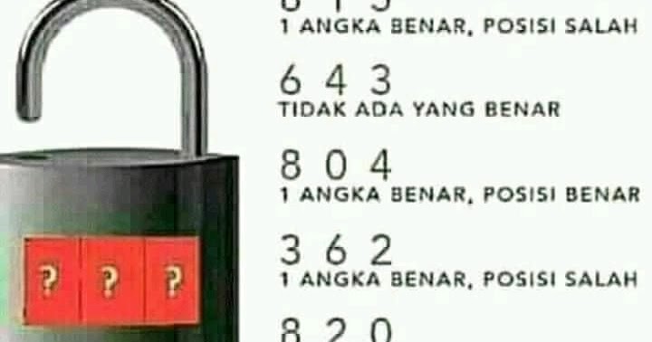 Detail Kode Kunci Gembok Teka Teki Nomer 5