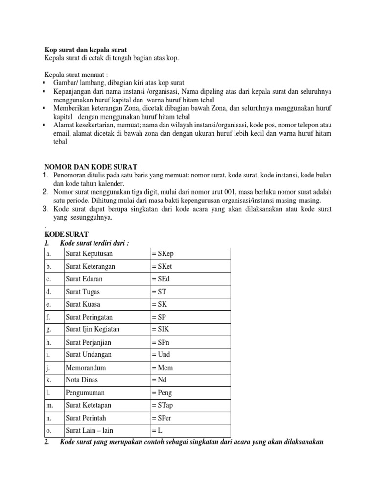 Detail Kode Nomor Surat Nomer 32