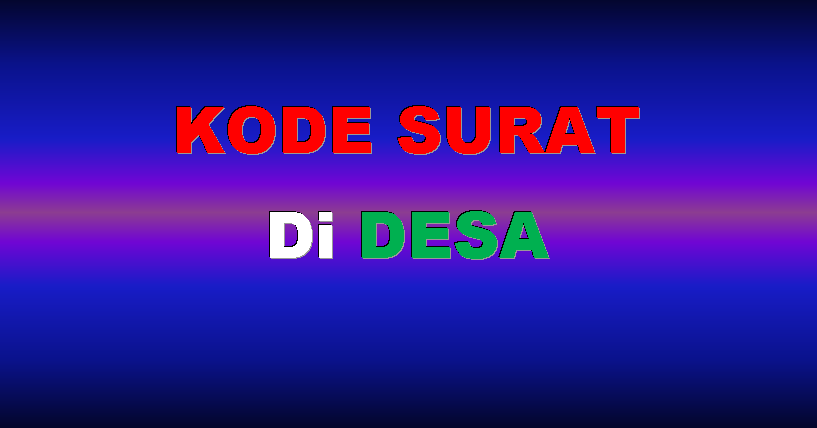 Detail Kode Nomor Surat Nomer 39