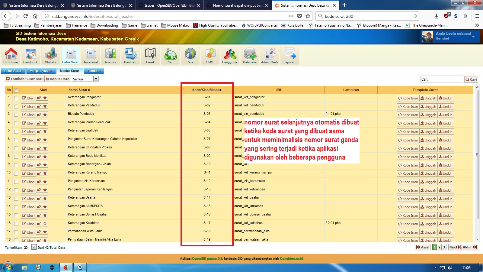 Detail Kode Nomor Surat Nomer 48