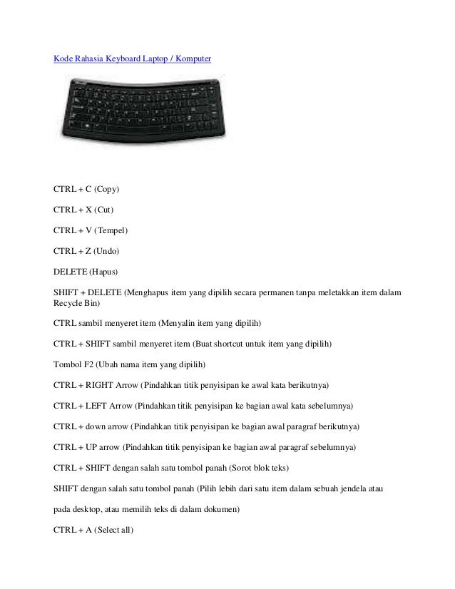 Detail Kode Rahasia Keyboard Komputer Nomer 2