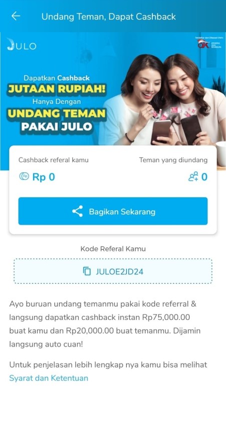 Detail Kode Referral Julo Nomer 24