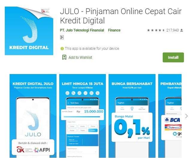 Detail Kode Referral Julo Nomer 9