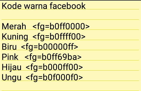 Detail Kode Status Fb Berwarna Nomer 35