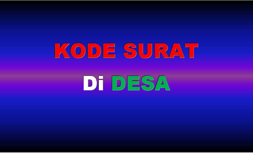 Detail Kode Surat Desa Nomer 15