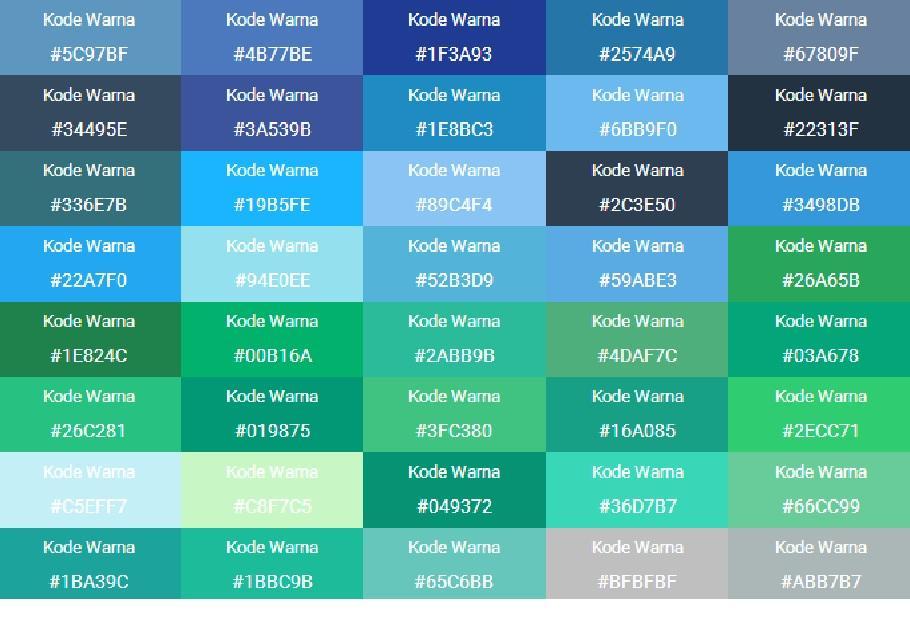 Detail Kode Warna Hijau Tosca Di Photoshop Nomer 3