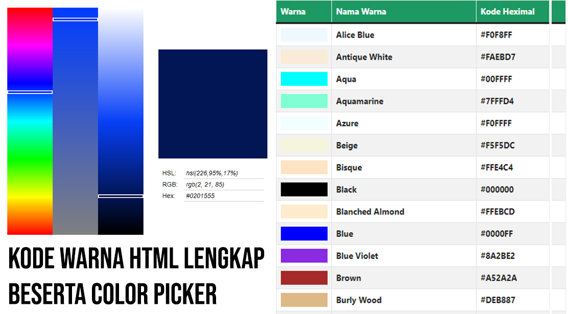 Detail Kode Warna Web Nomer 8