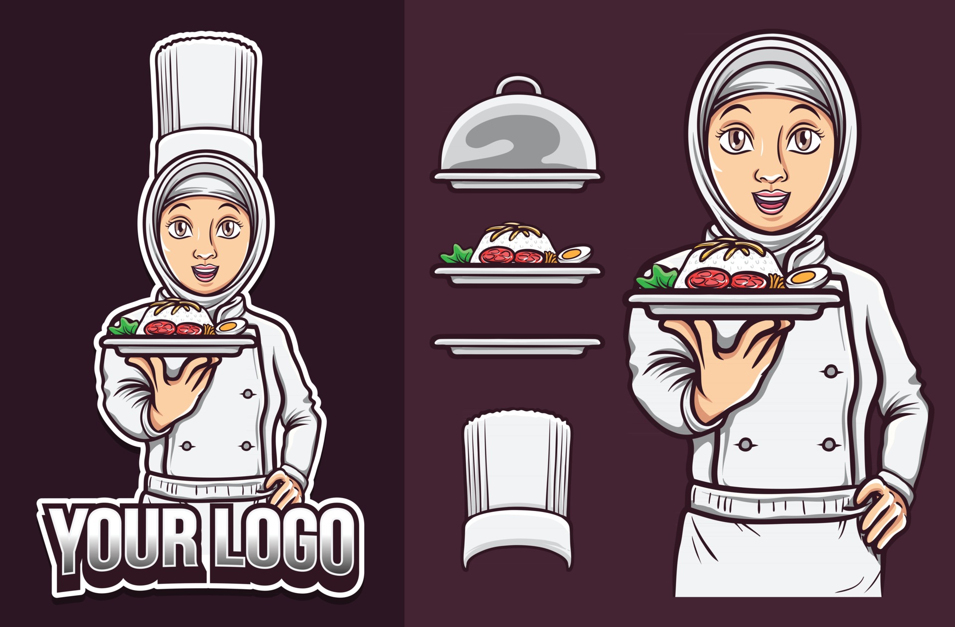 Detail Koki Cewek Vector Nomer 56