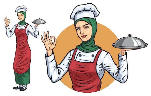 Detail Koki Hijab Vector Nomer 13
