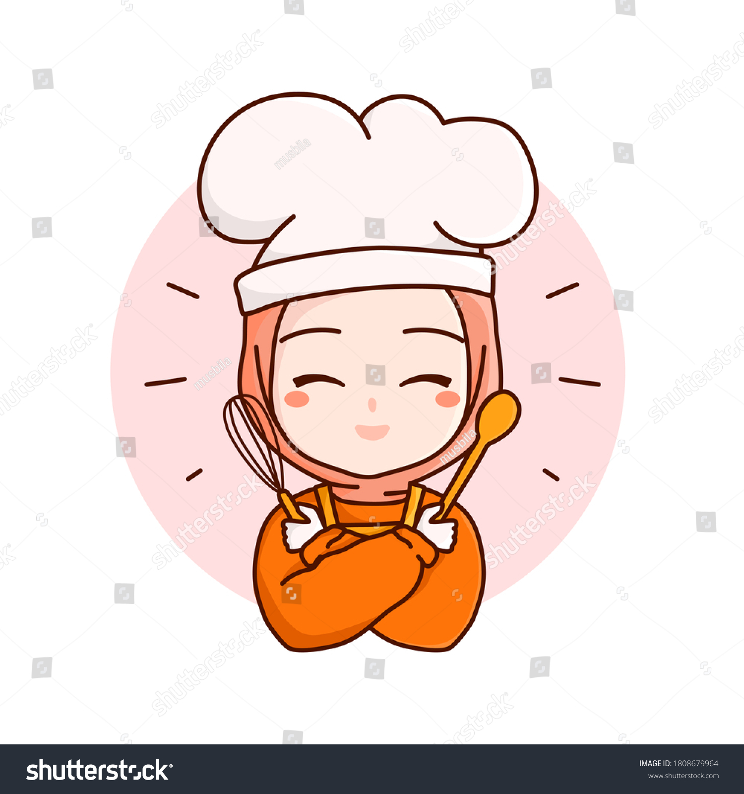 Detail Koki Hijab Vector Nomer 15