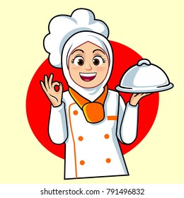 Detail Koki Hijab Vector Nomer 16