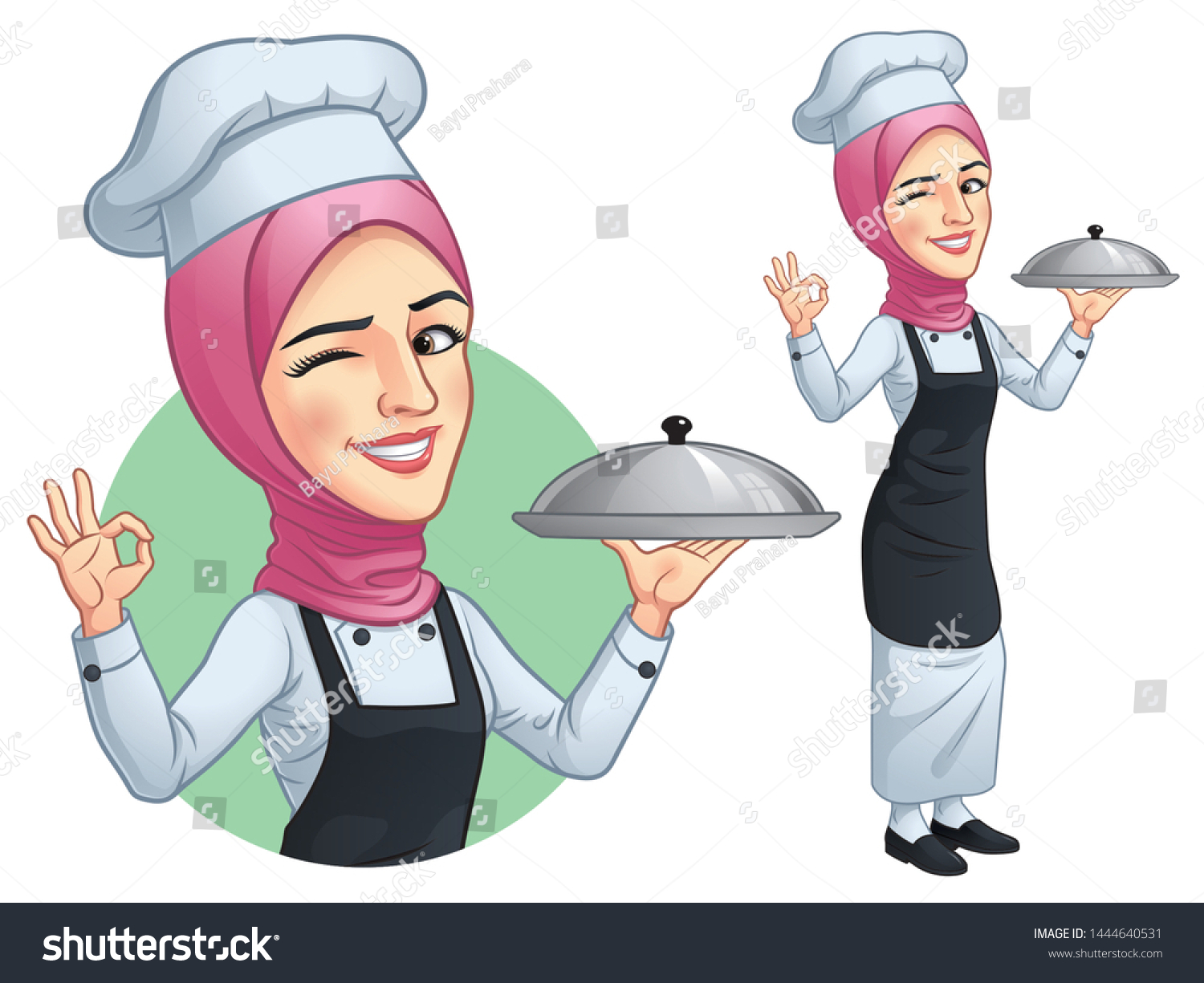 Detail Koki Hijab Vector Nomer 24