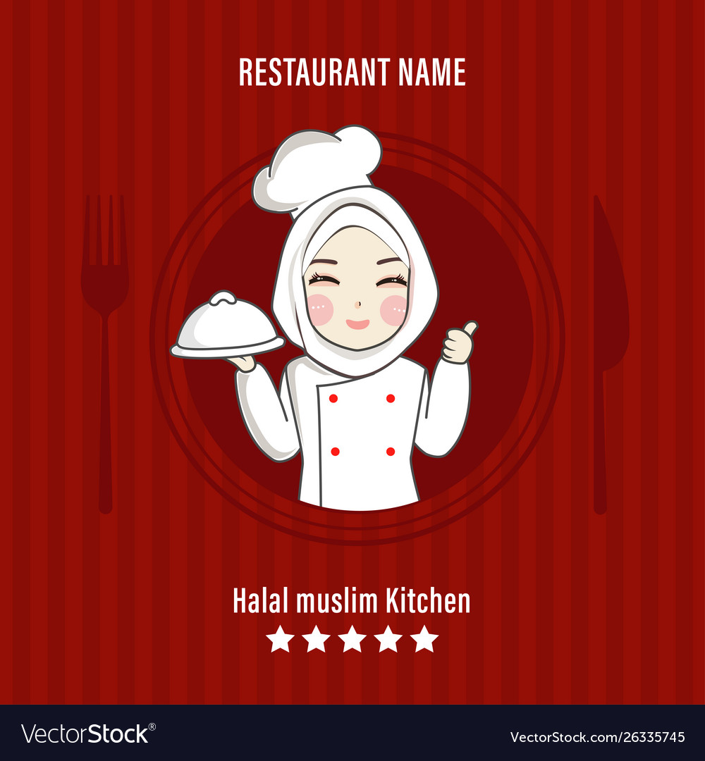 Detail Koki Hijab Vector Nomer 27