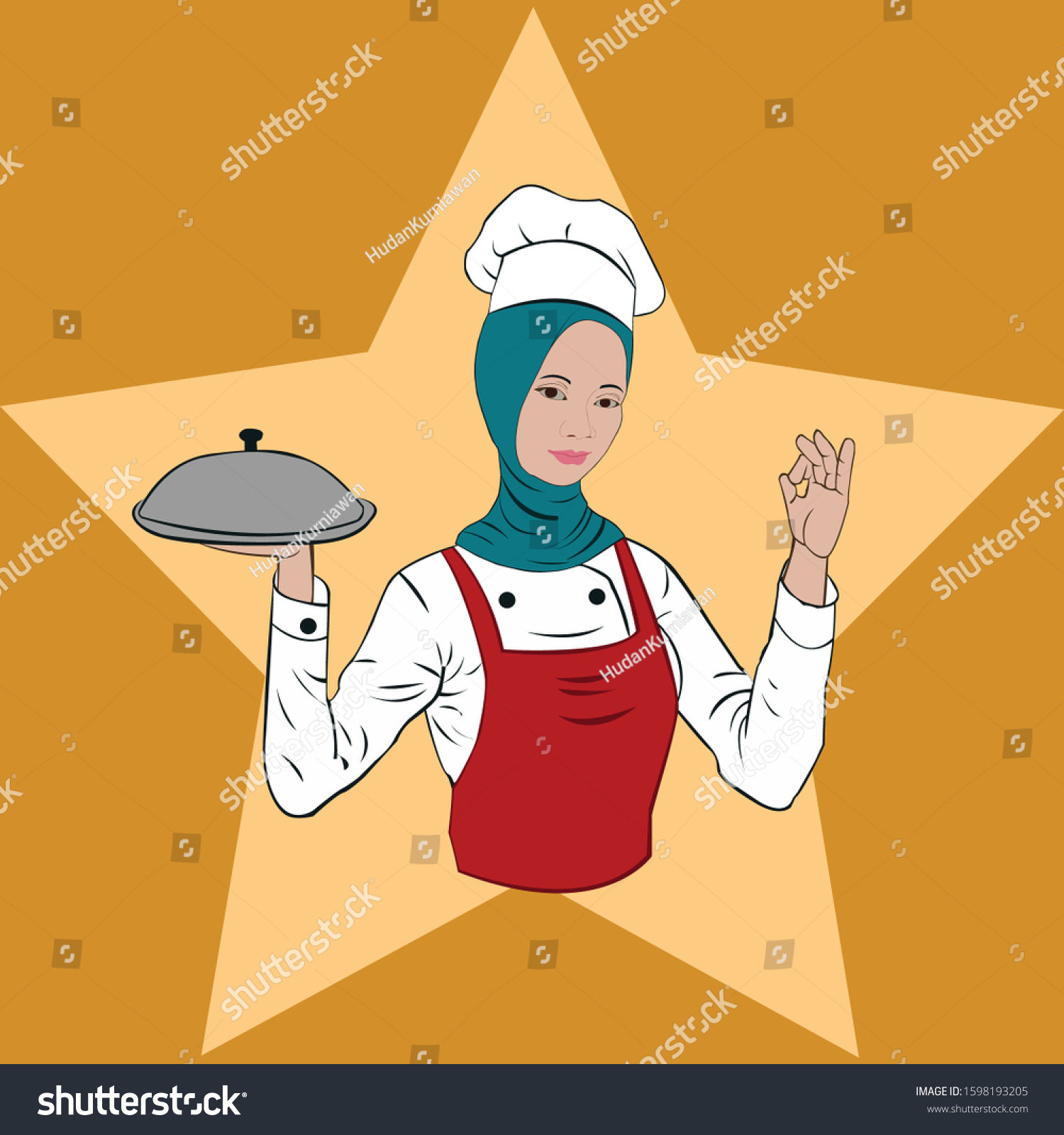 Detail Koki Hijab Vector Nomer 54