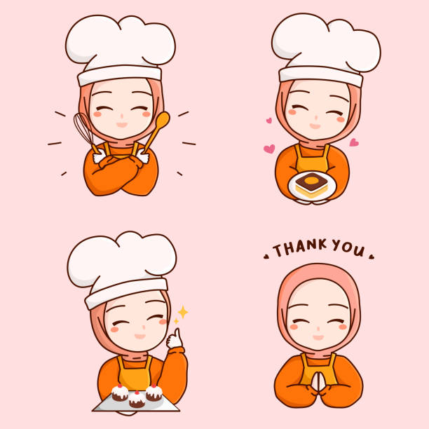 Detail Koki Hijab Vector Nomer 7