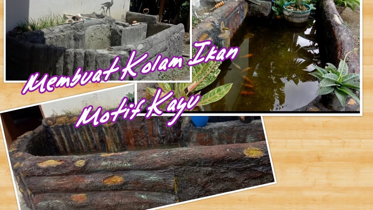 Detail Kolam Ikan Motif Kayu Nomer 3