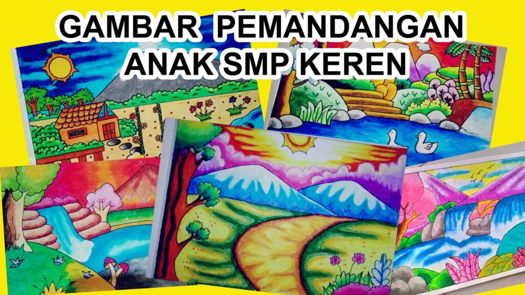 Detail Menggambar Pemandangan Yang Mudah Dan Indah Nomer 40