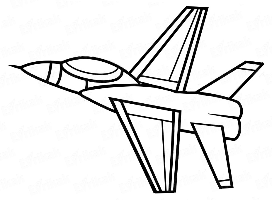 Detail Menggambar Pesawat Tempur Nomer 52