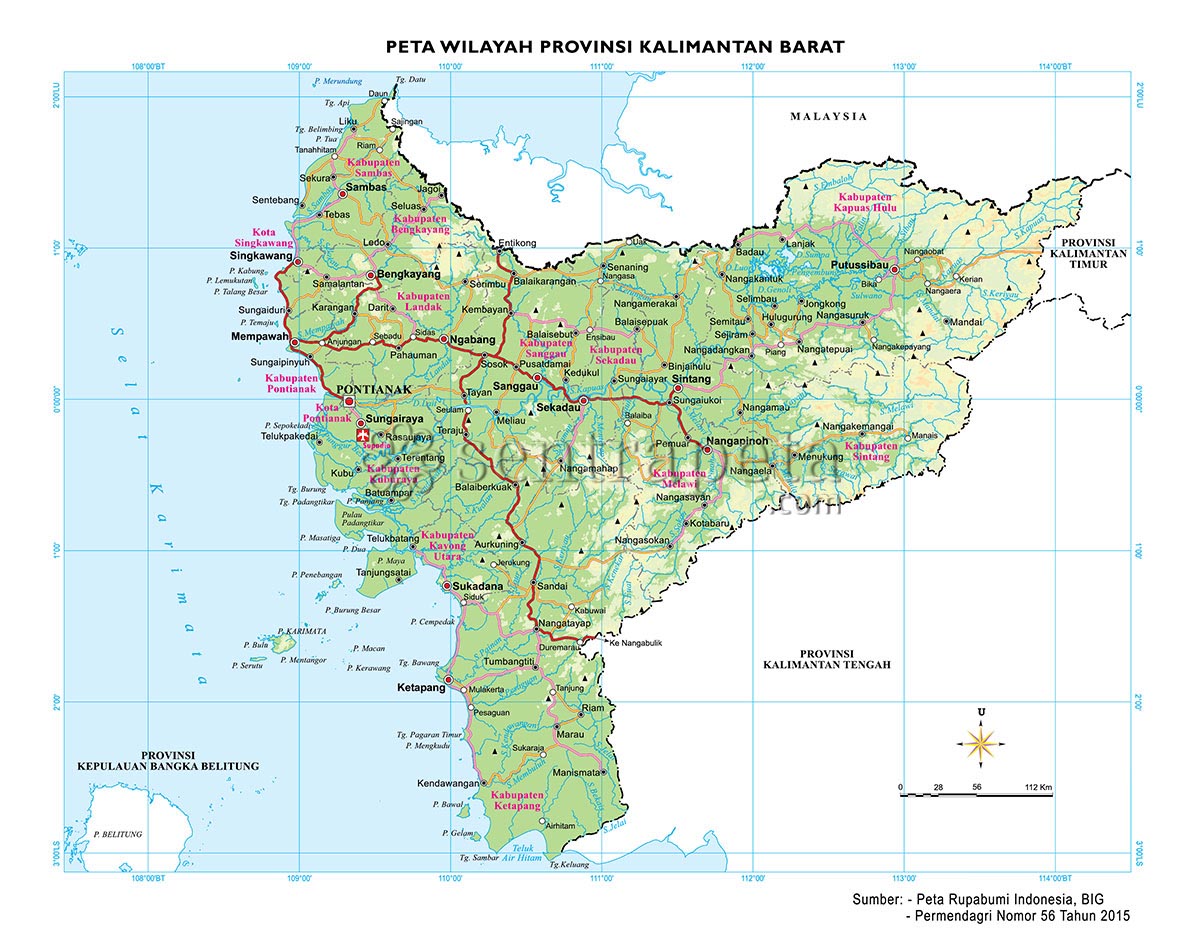 Detail Menggambar Peta Kalimantan Nomer 33