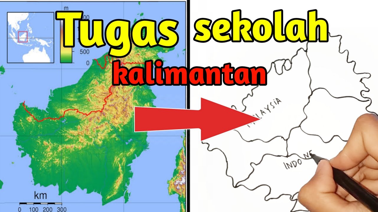 Detail Menggambar Peta Kalimantan Nomer 8