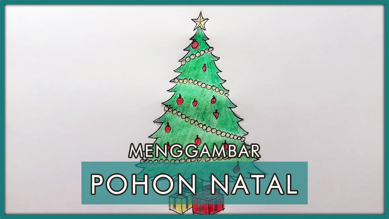 Detail Menggambar Pohon Natal Nomer 32