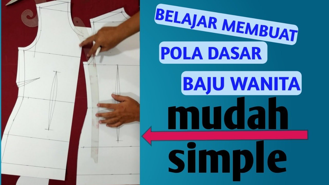 Detail Menggambar Pola Baju Nomer 6