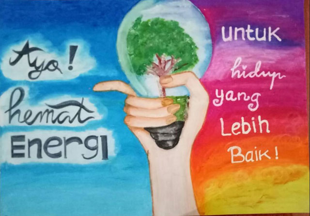 Detail Menggambar Poster Hemat Energi Nomer 43