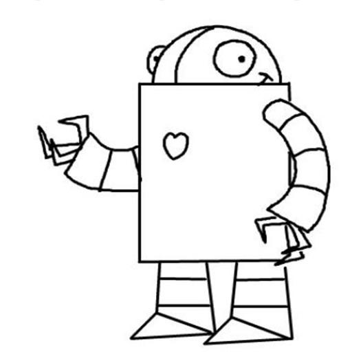 Detail Menggambar Robot Sederhana Nomer 11