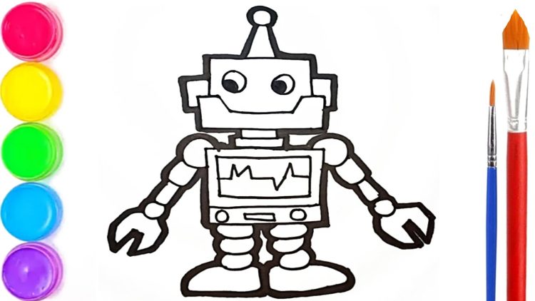 Detail Menggambar Robot Sederhana Nomer 20