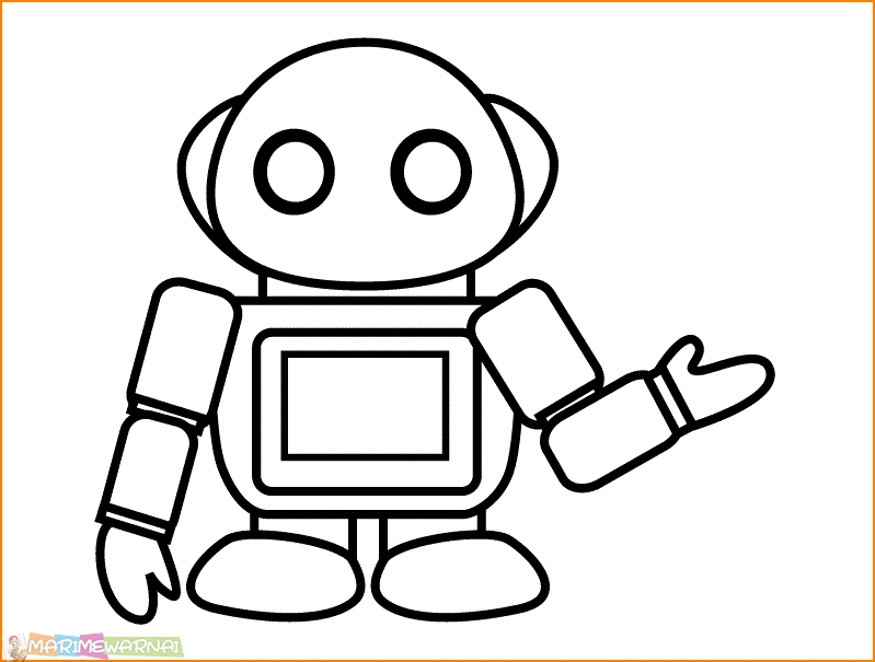 Detail Menggambar Robot Sederhana Nomer 21