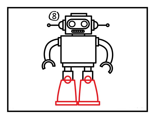 Detail Menggambar Robot Sederhana Nomer 25