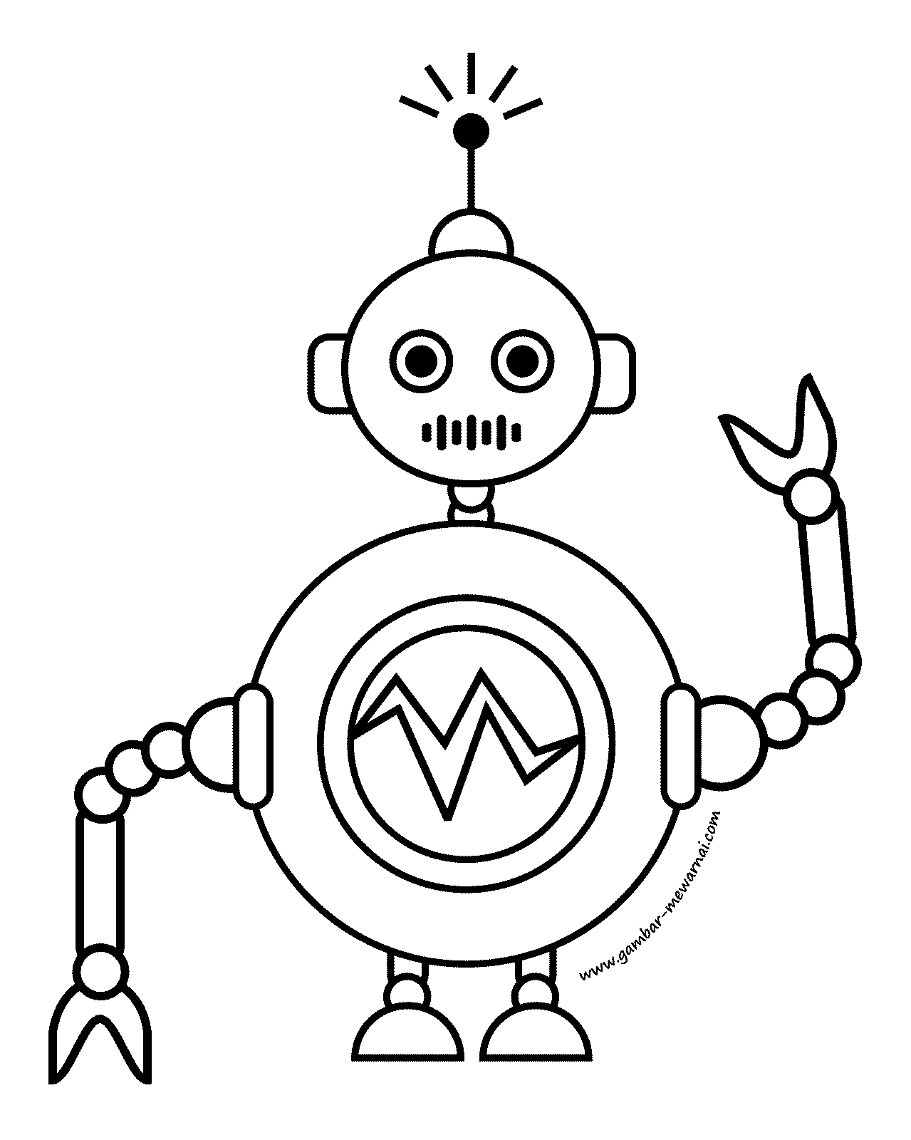 Detail Menggambar Robot Sederhana Nomer 29