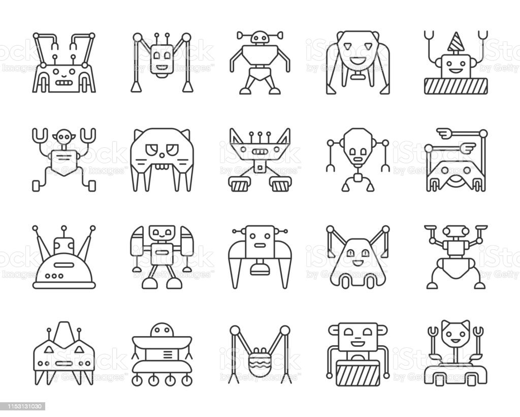 Detail Menggambar Robot Sederhana Nomer 38