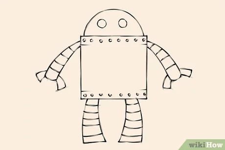 Detail Menggambar Robot Sederhana Nomer 5