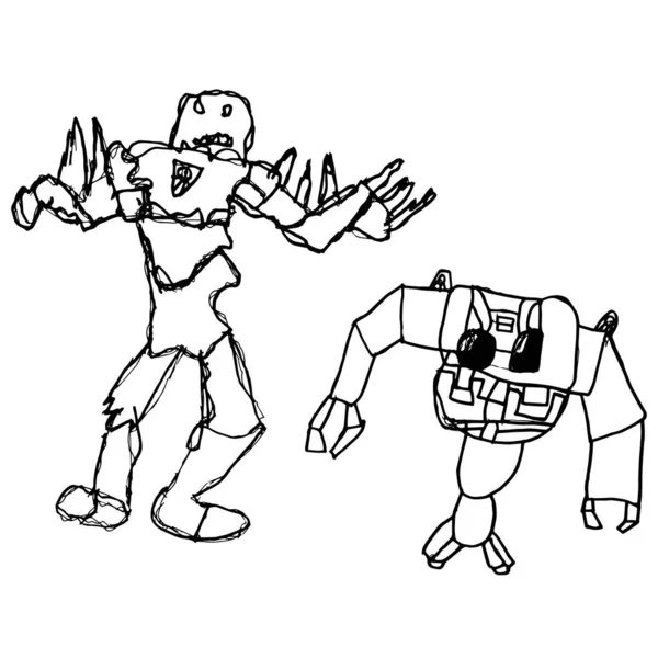 Detail Menggambar Robot Sederhana Nomer 57