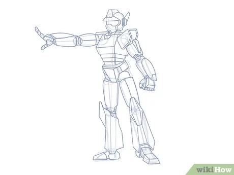 Detail Menggambar Robot Sederhana Nomer 8