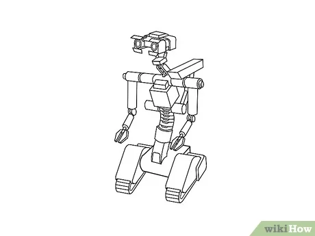 Detail Menggambar Robot Sederhana Nomer 9
