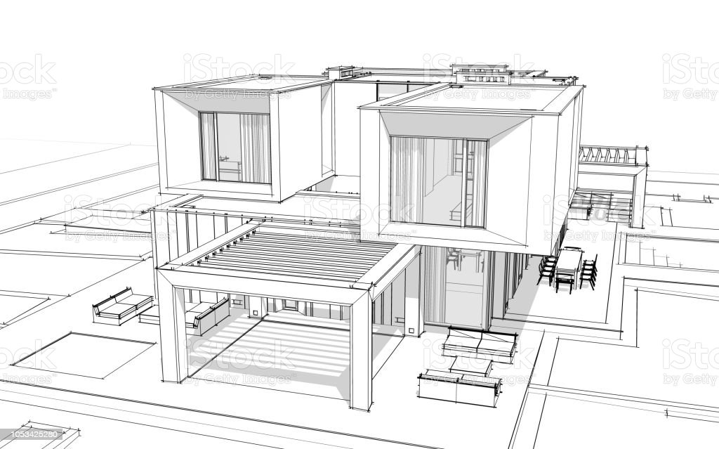 Detail Menggambar Rumah 3d Nomer 43