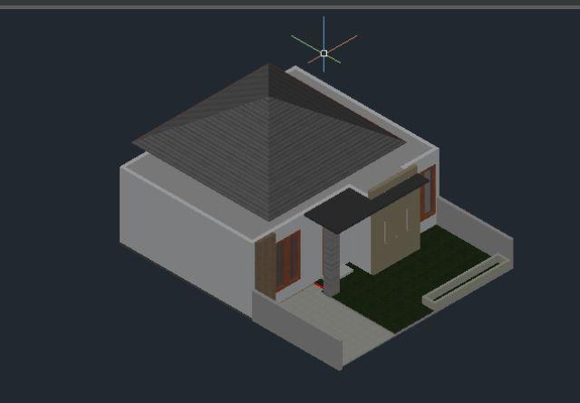 Detail Menggambar Rumah 3d Dengan Autocad Nomer 19
