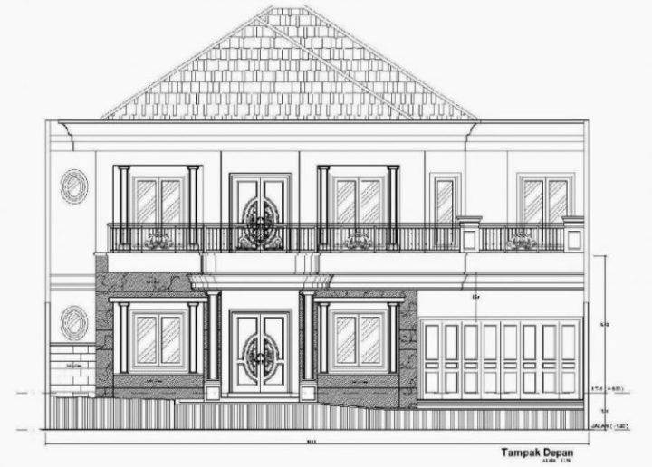 Detail Menggambar Rumah Besar Nomer 12