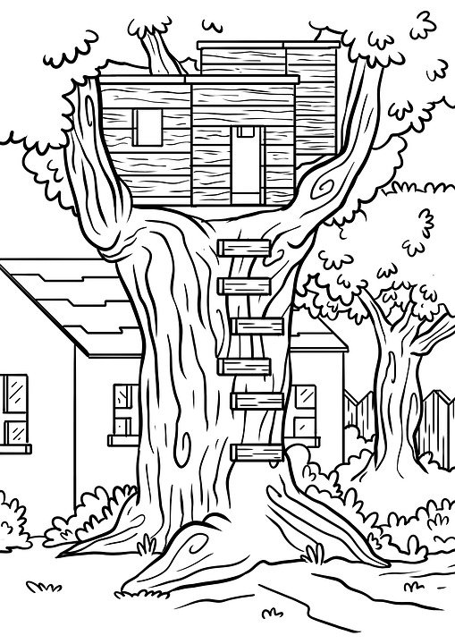 Detail Menggambar Rumah Dan Pohon Nomer 22