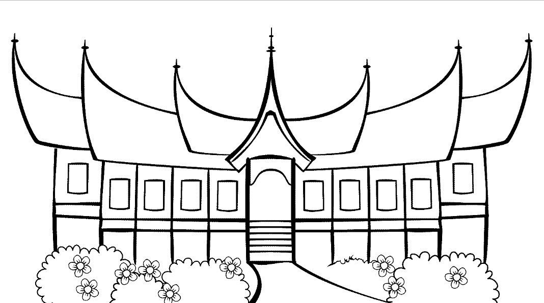 Detail Menggambar Rumah Gadang Nomer 26