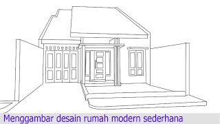 Detail Menggambar Rumah Minimalis Nomer 14