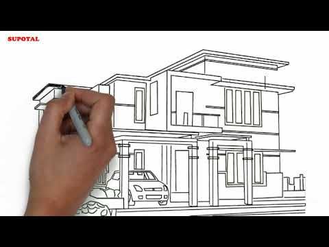 Detail Menggambar Rumah Minimalis Nomer 21