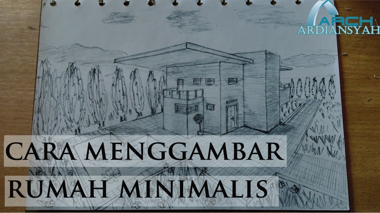 Detail Menggambar Rumah Minimalis Nomer 43